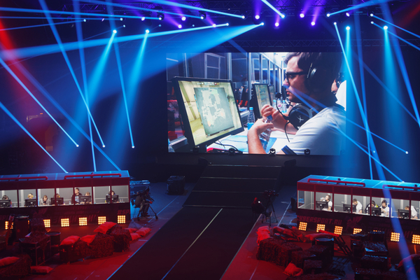 esports big screen closeup esports big screen closeup