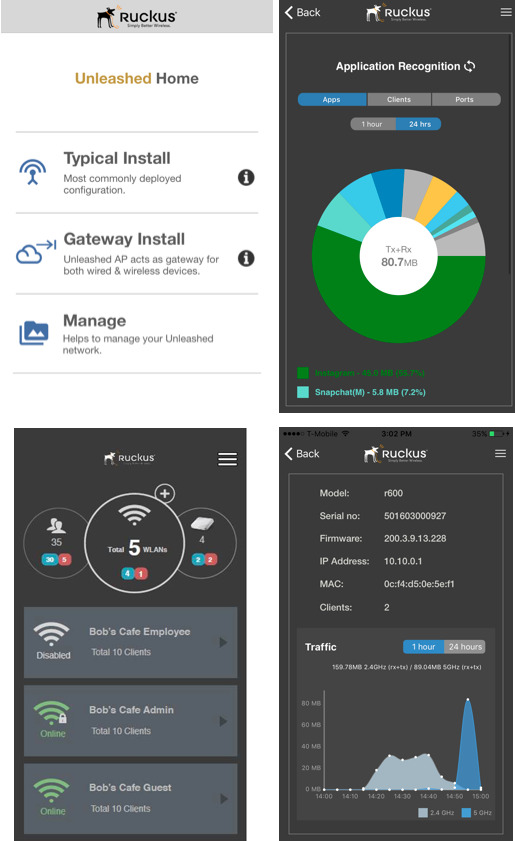 Ruckus Unleashed mobile app