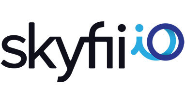logotipo de alianza con socio de skyfii